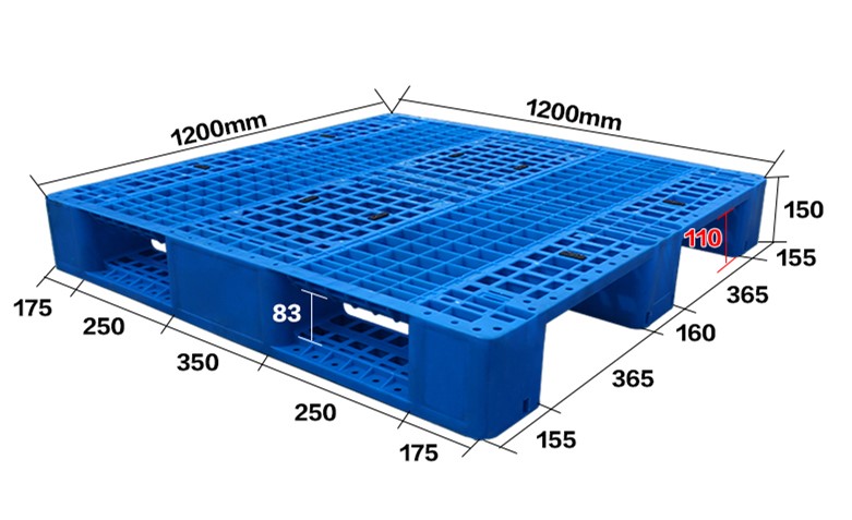 1212网格川字塑料托盘