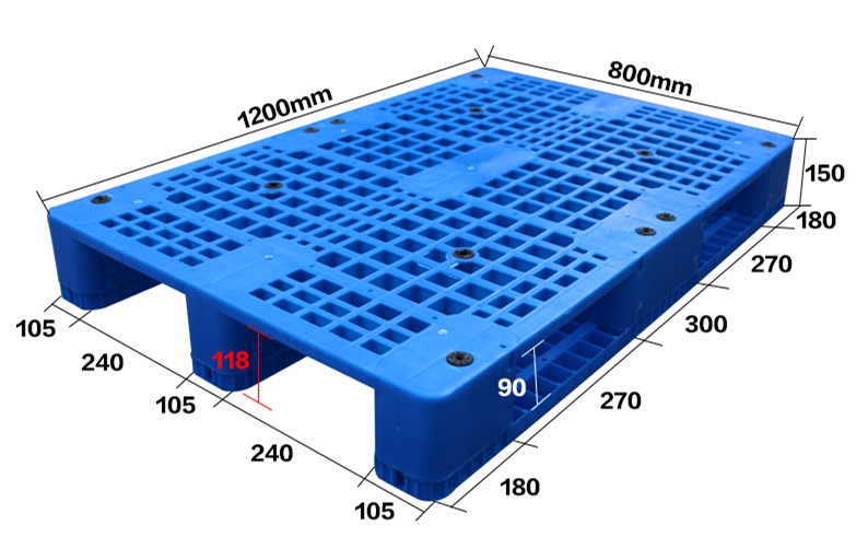 1208网格川字塑料托盘