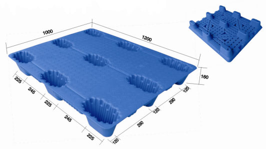 吹塑川字型塑料托盘